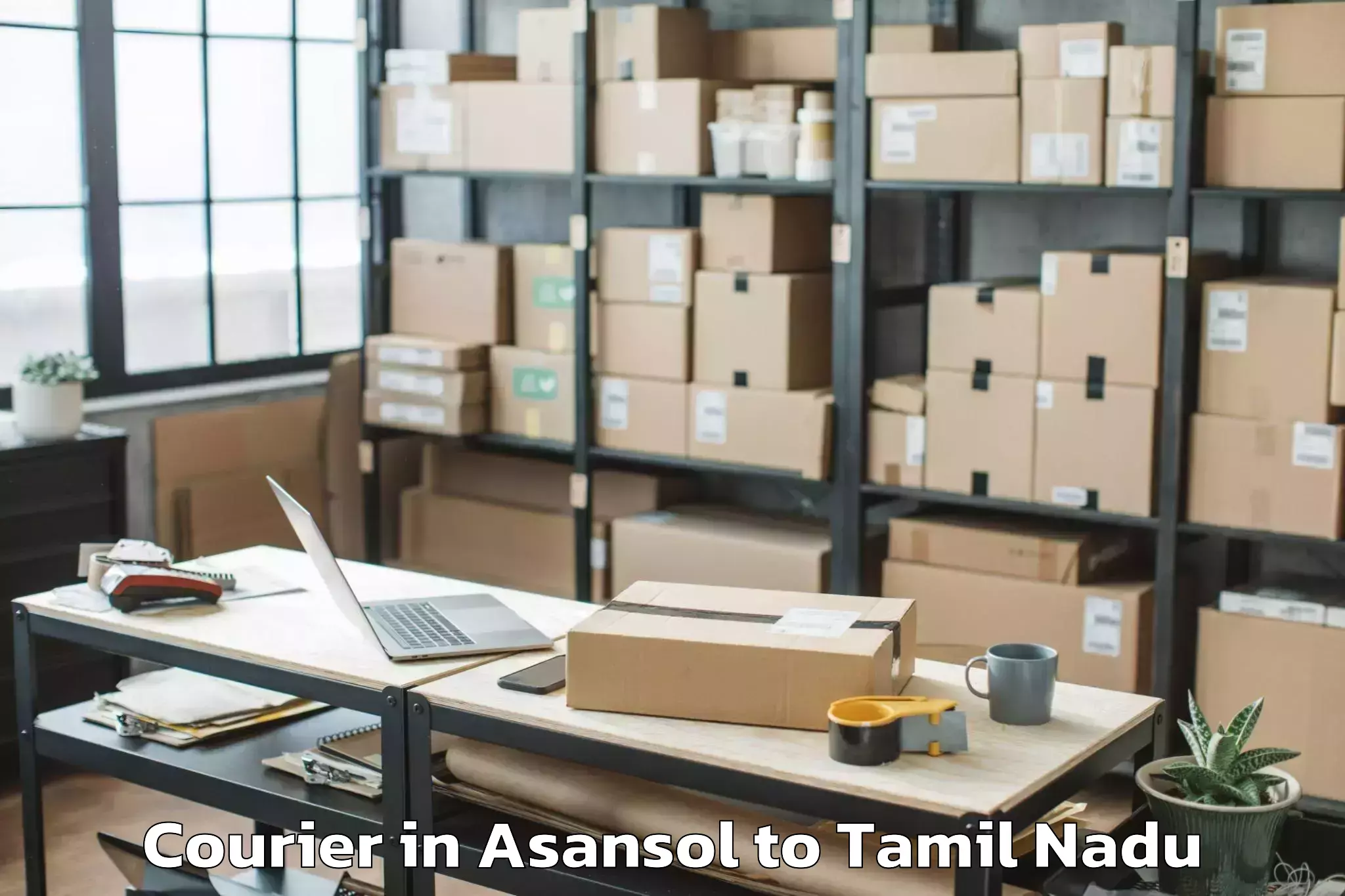 Leading Asansol to Vedasandur Courier Provider